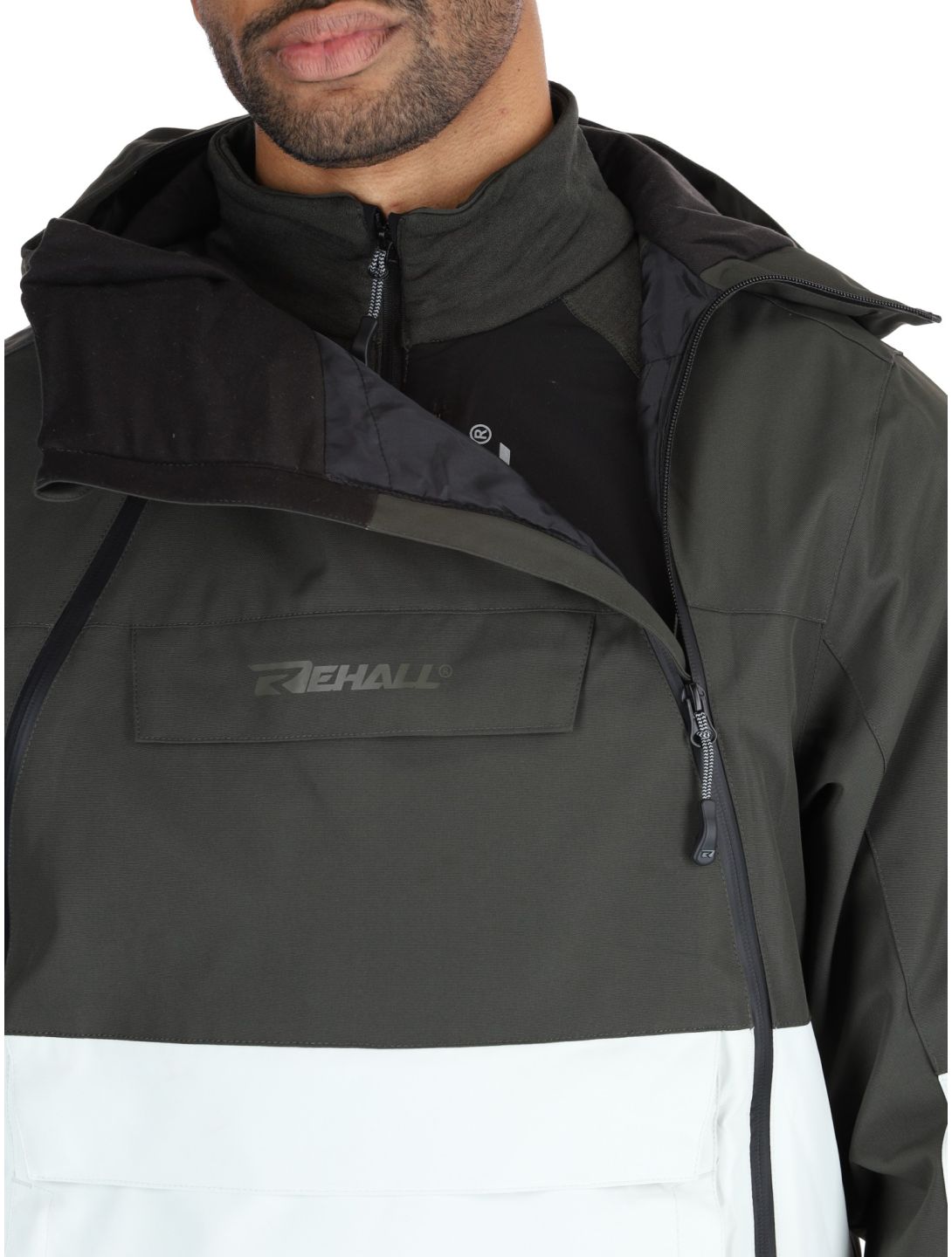 Rehall, Helicon-R Skijacke Herren Graphite grau, weiß 