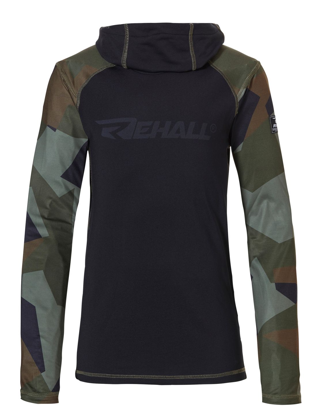 Rehall, Hoffa-R-Jr. Thermoshirt Kinder Camo Olive grün, schwarz 