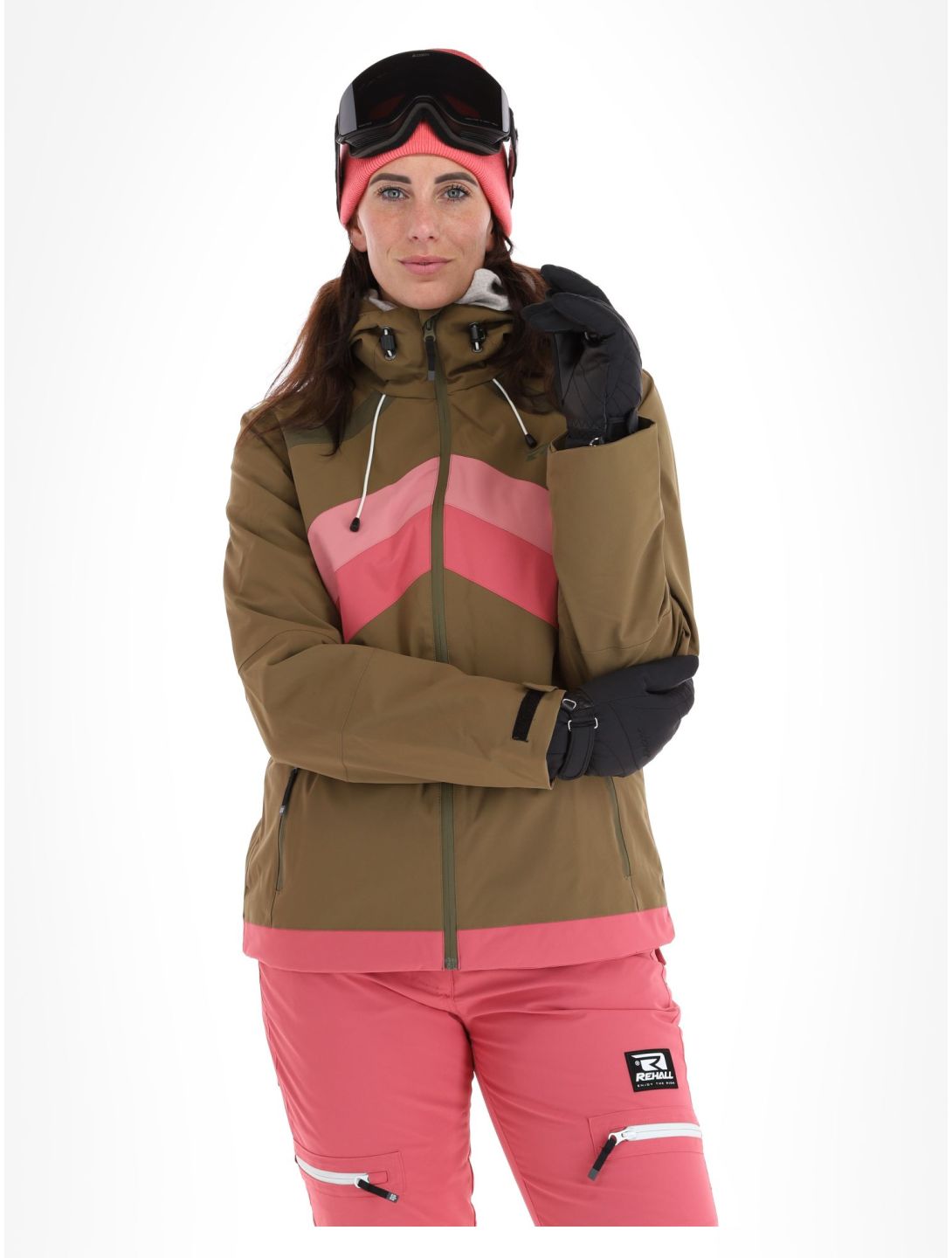 Rehall, June-R Skijacke Damen Military Olive grün 