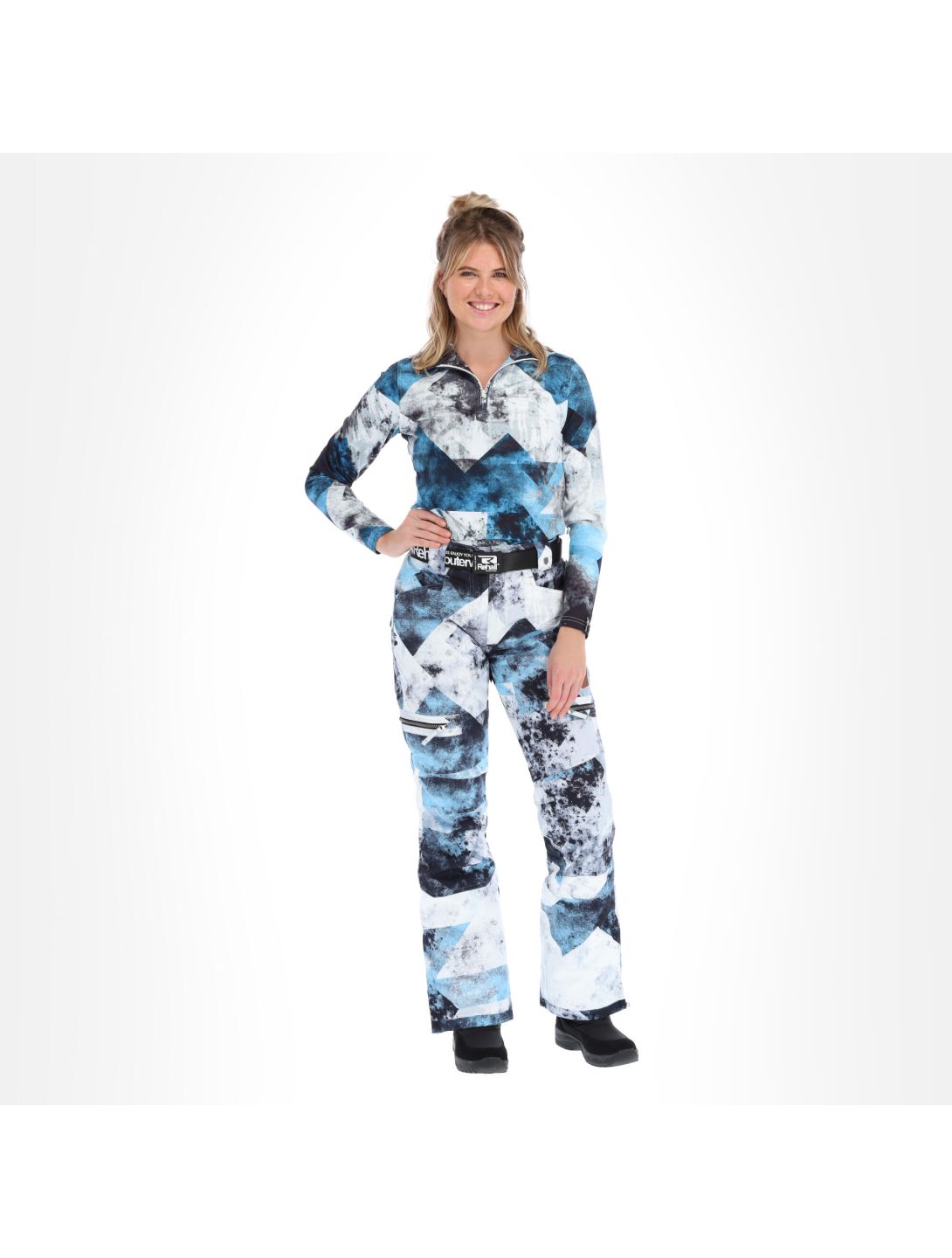 Rehall, Keely-R Skihose Damen graphic blau/weiß