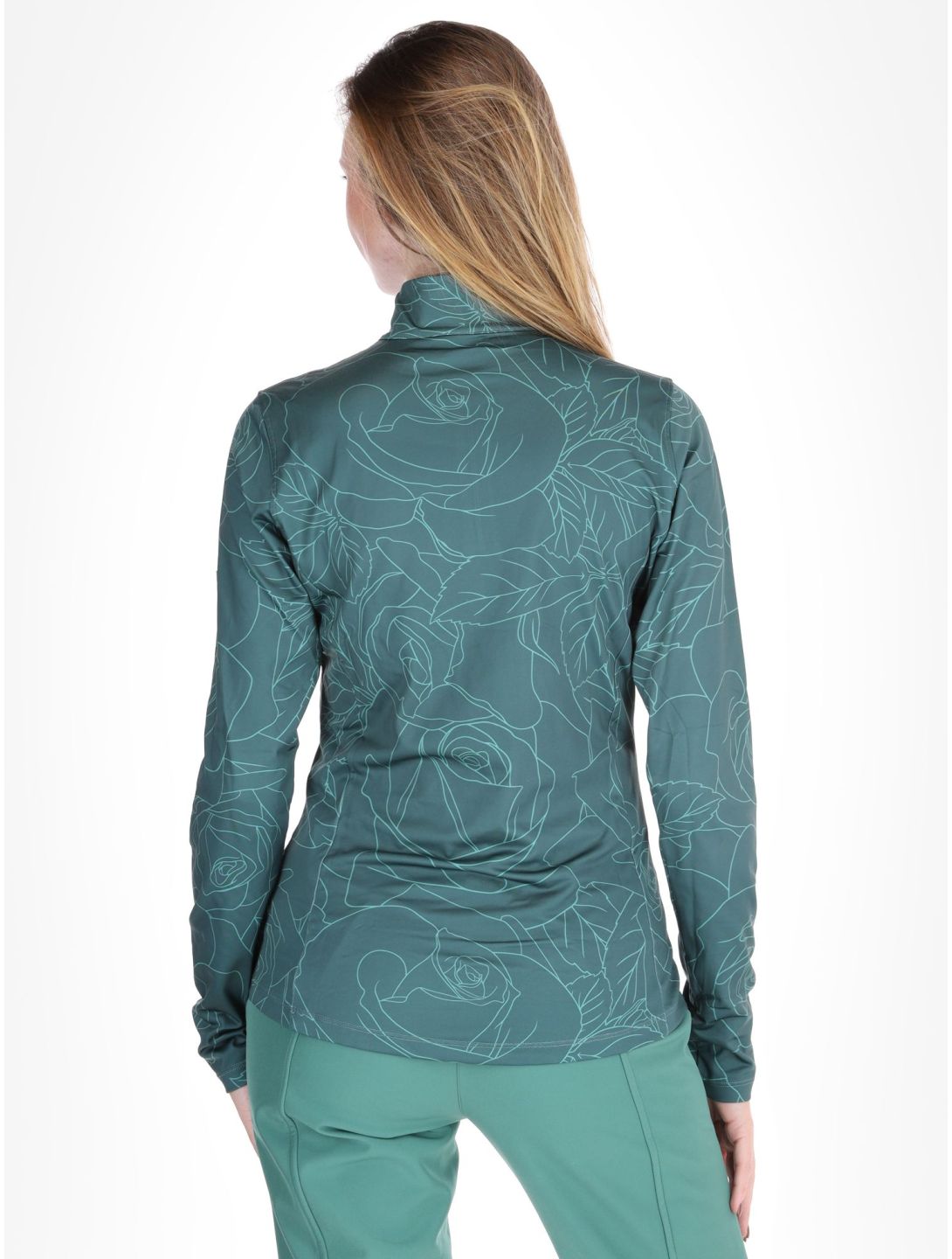 Rehall, Kimi-R Pullover Damen Roses Smoke Pine grün 