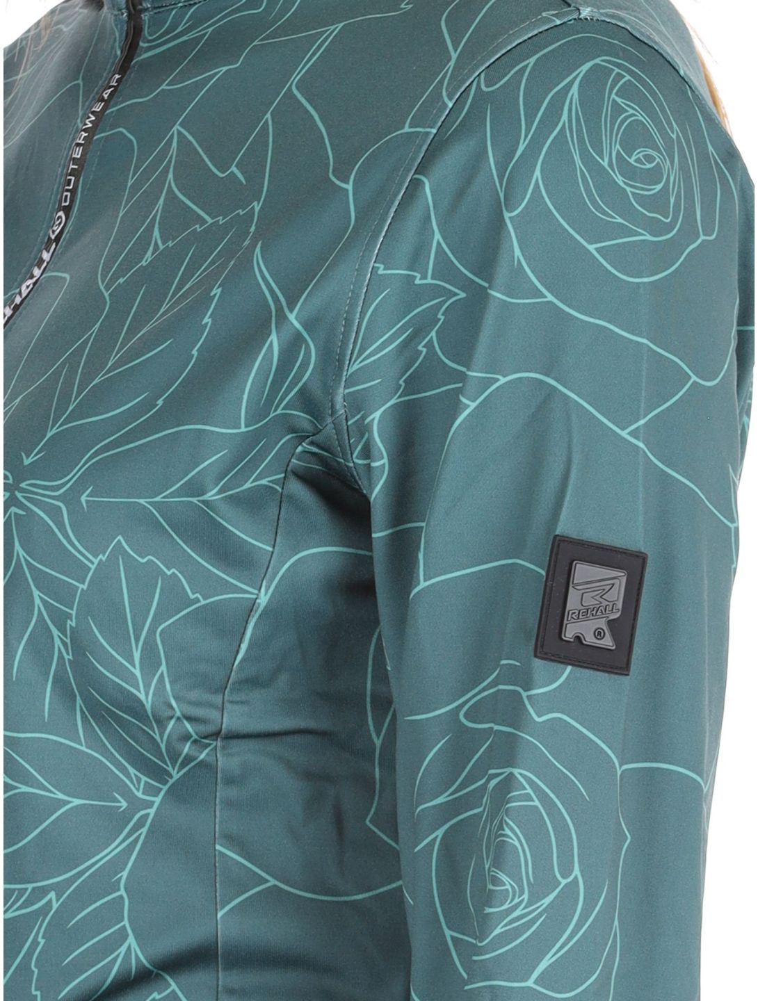 Rehall, Kimi-R Pullover Damen Roses Smoke Pine grün 