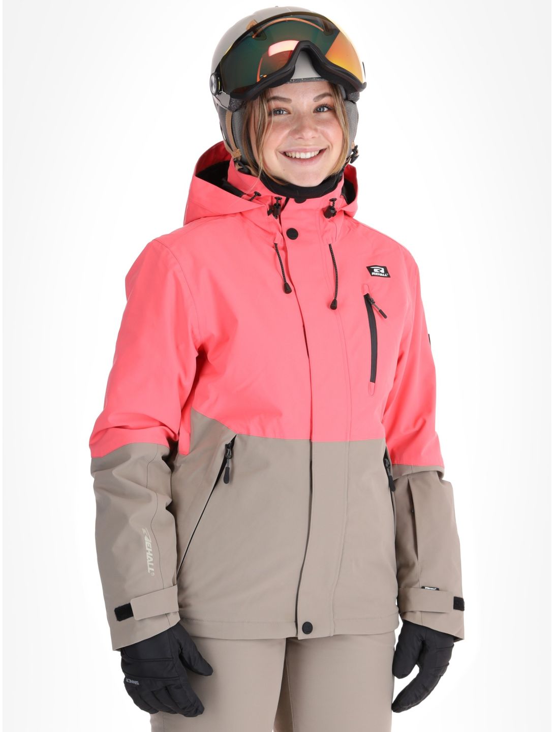 Rehall, Liza-R Skijacke Damen Calypso Coral beige, rosa 