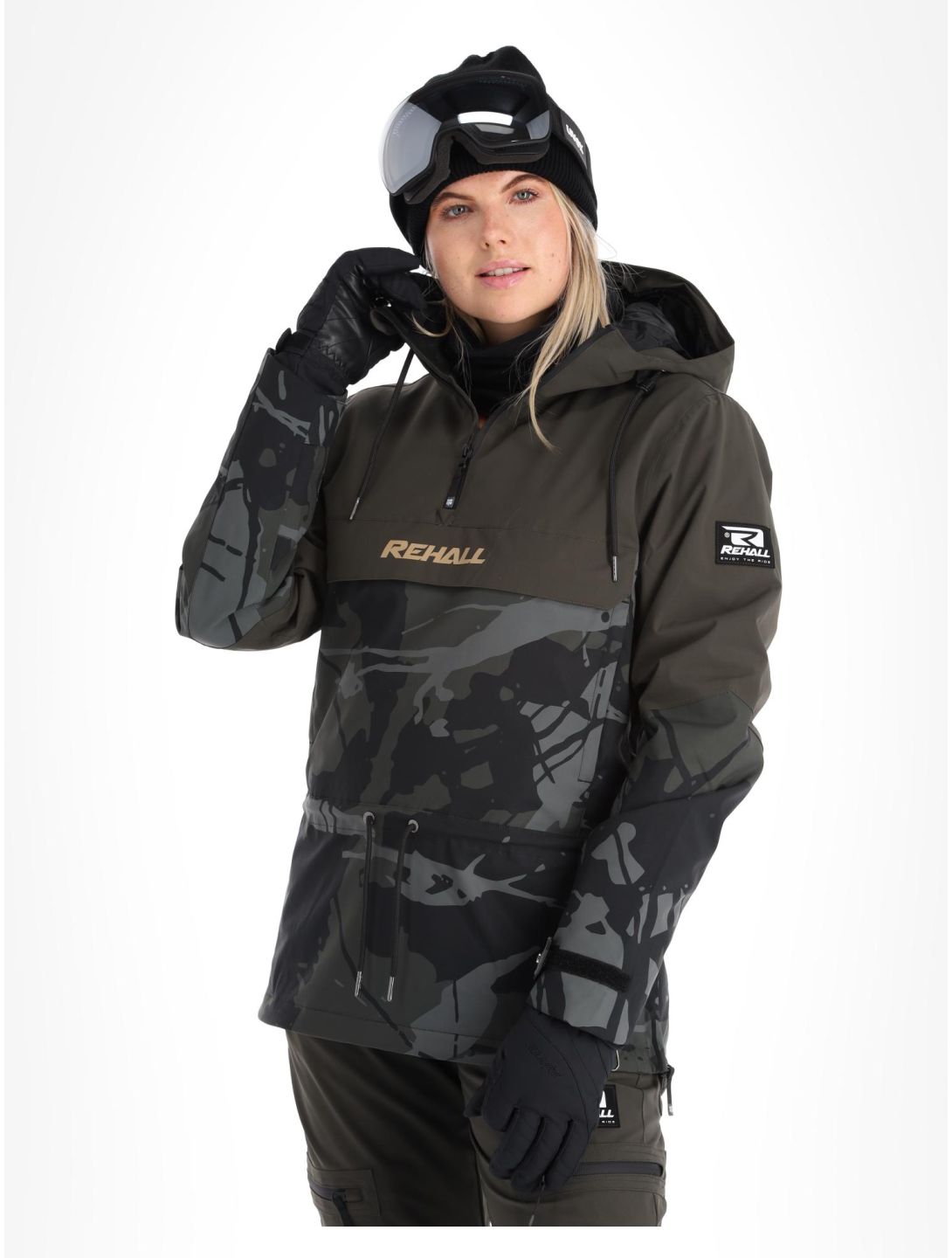 Rehall, Loiza-R Winter Anorak Damen Trashed Graphite grau 