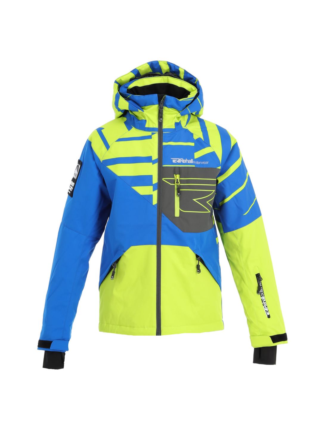 Rehall, Maine-R-Jr Skijacke Kinder slants lime grün