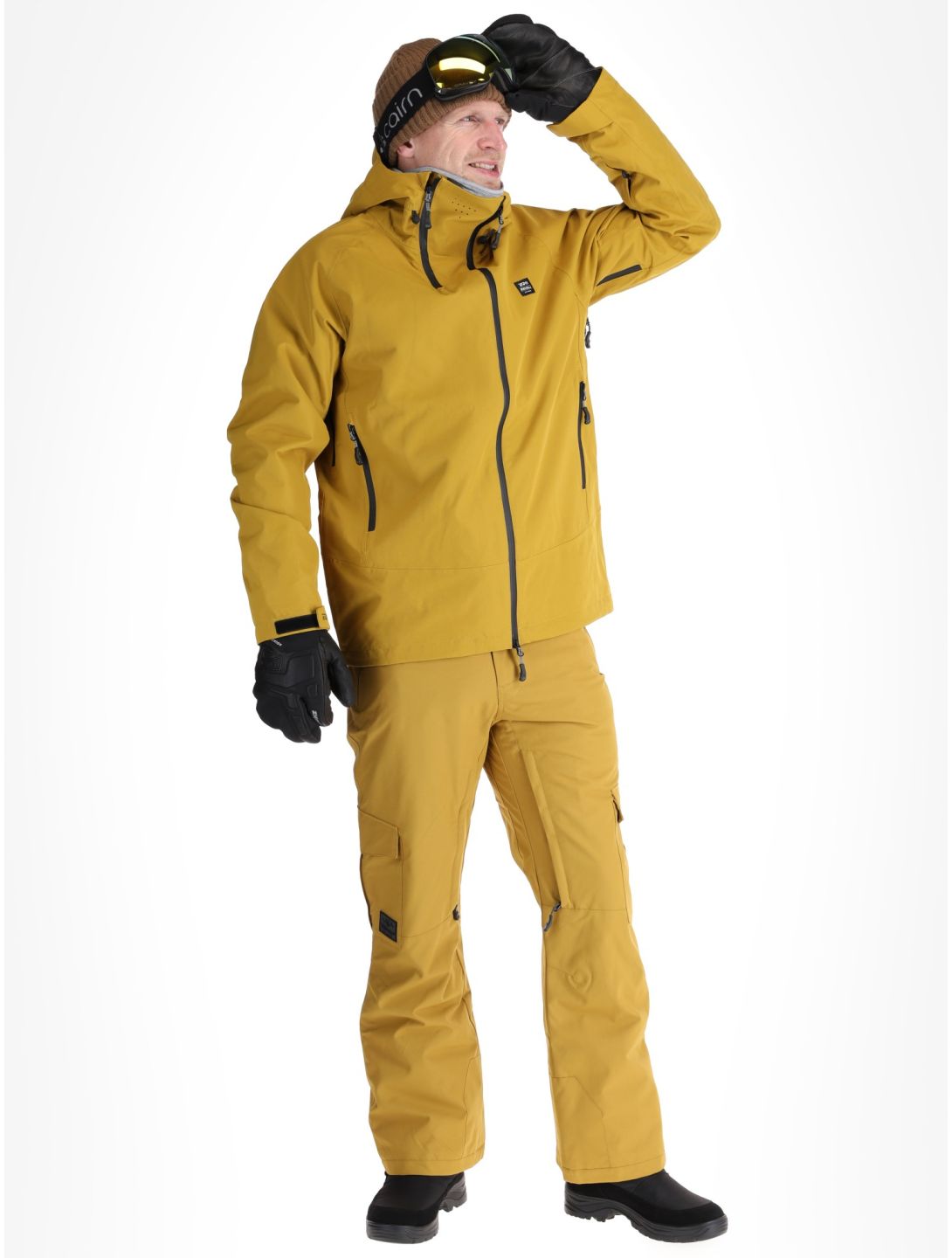 Rehall, Marc-R Hardshell Skijacke Herren Tobacco braun, grau, violett 