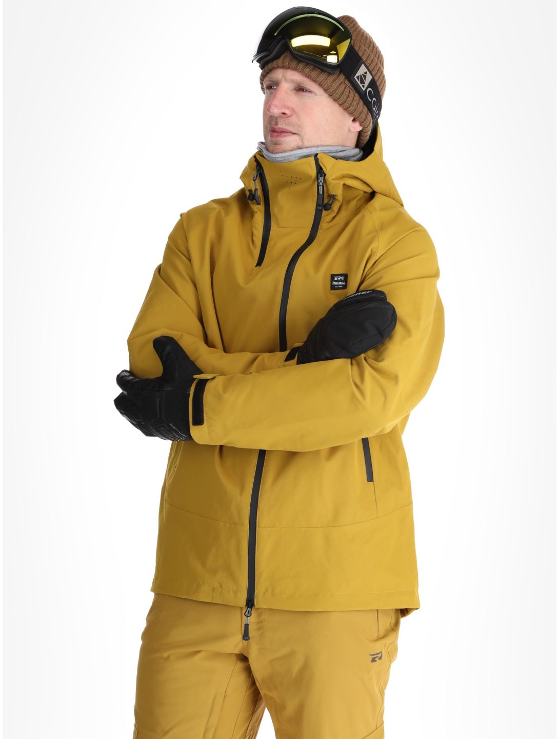 Rehall, Marc-R Hardshell Skijacke Herren Tobacco braun, grau, violett 