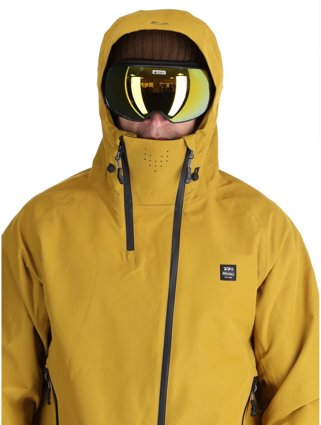 Rehall, Marc-R Hardshell Skijacke Herren Tobacco braun, grau, violett 