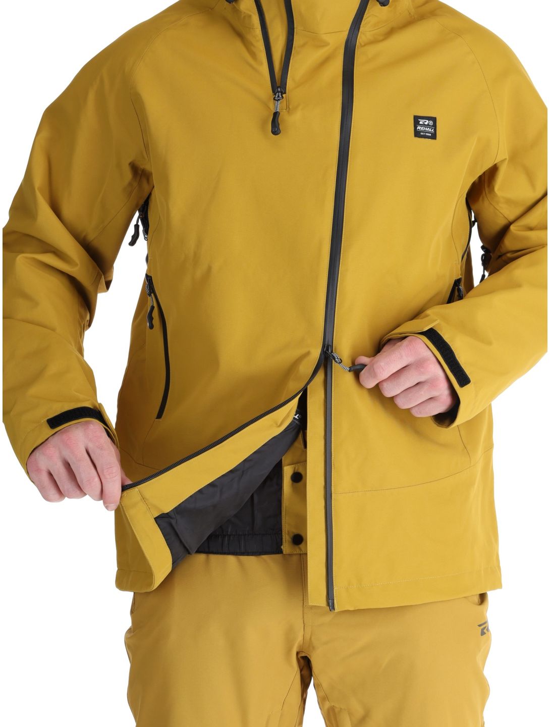 Rehall, Marc-R Hardshell Skijacke Herren Tobacco braun, grau, violett 