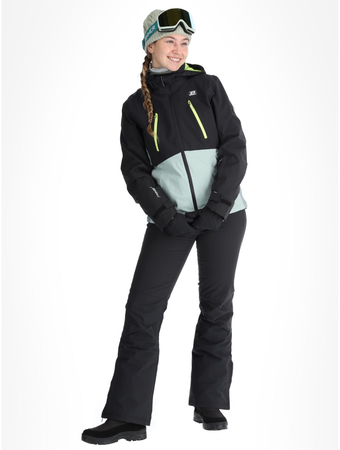 Rehall, Meave-R Skijacke Damen Sharp Green grün, schwarz 