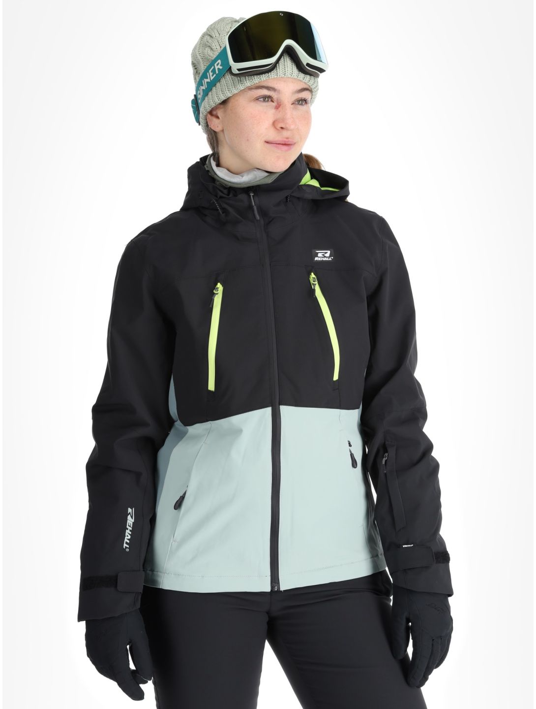 Rehall, Meave-R Skijacke Damen Sharp Green grün, schwarz 