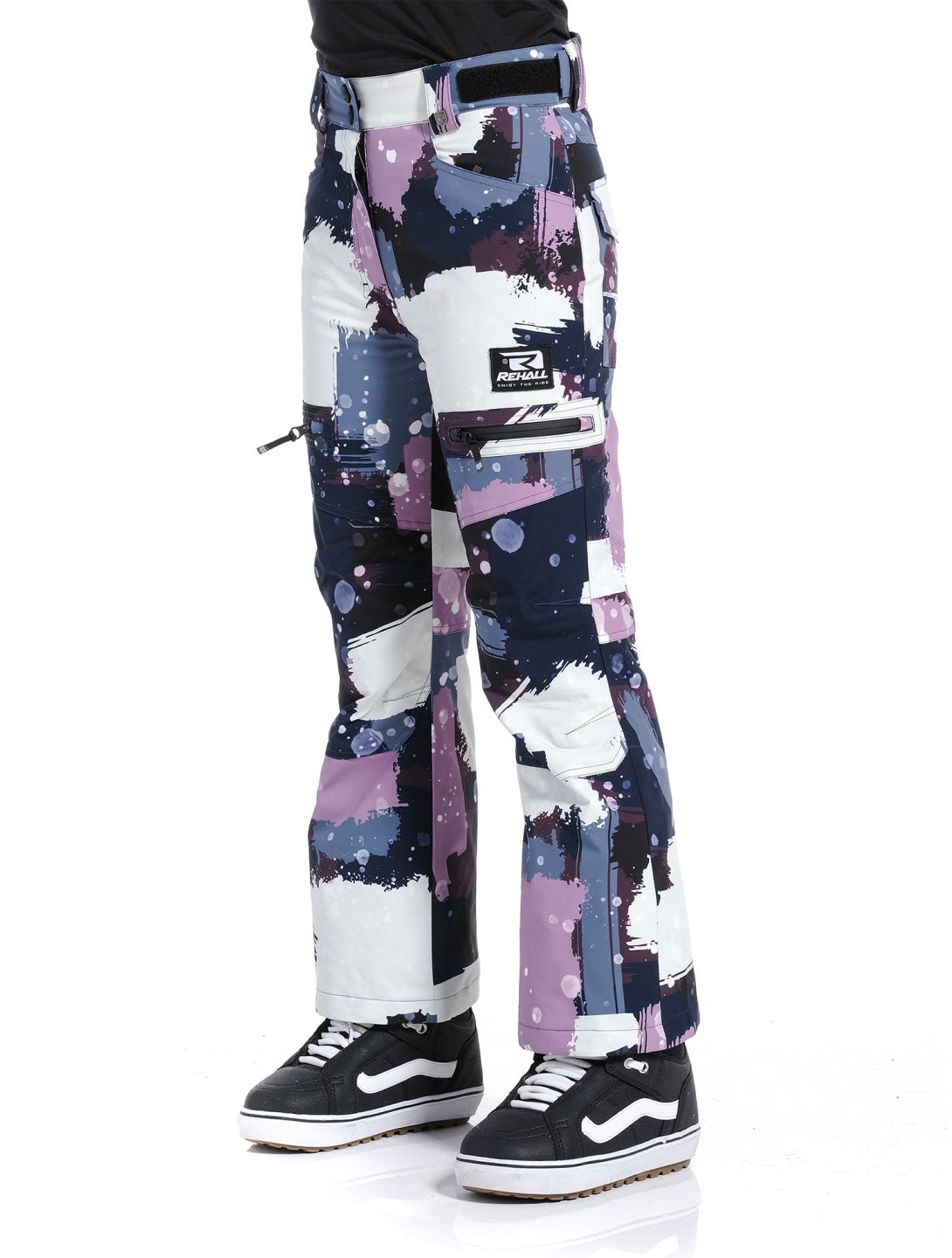 Rehall, Nori-R-Jr. Skihose Kinder Camo Abstract Lavender mehrfarbig, violett 