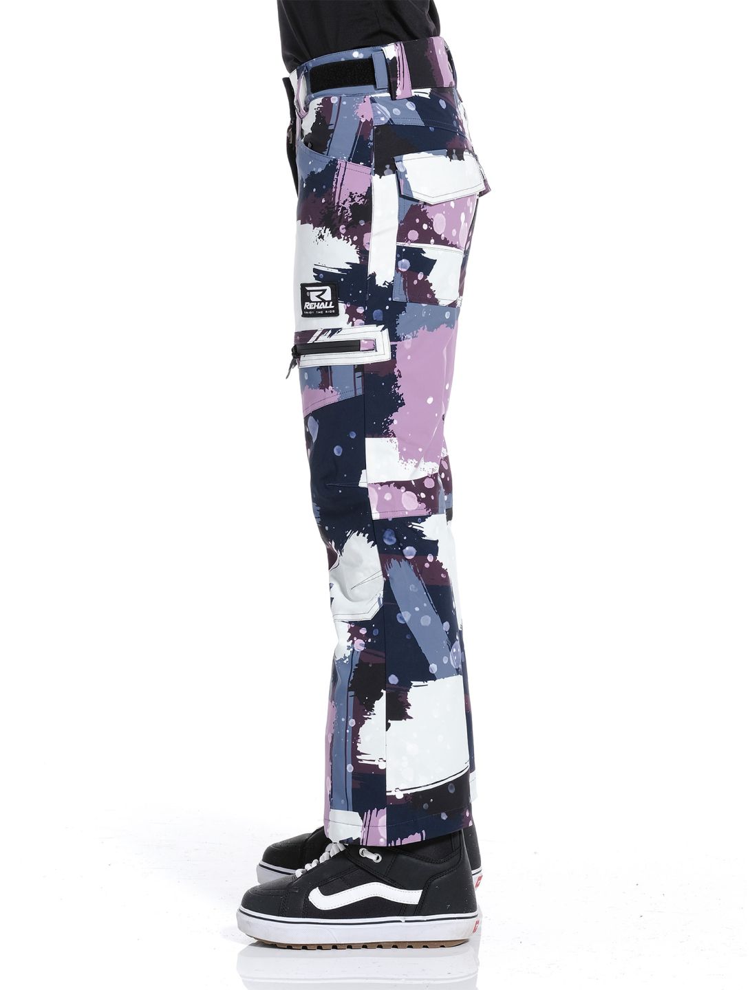 Rehall, Nori-R-Jr. Skihose Kinder Camo Abstract Lavender mehrfarbig, violett 