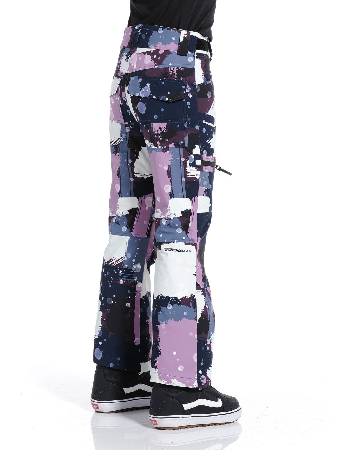 Rehall, Nori-R-Jr. Skihose Kinder Camo Abstract Lavender mehrfarbig, violett 