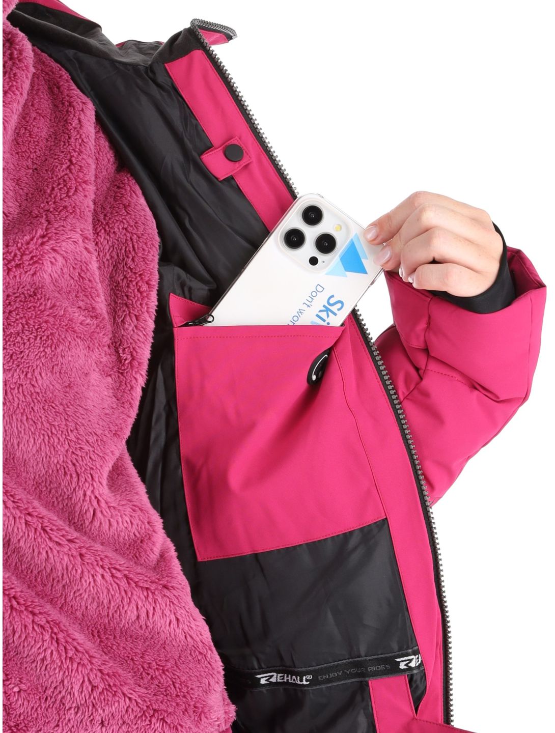 Rehall, Puffy-R Skijacke Damen Festival Fuchsia violett 