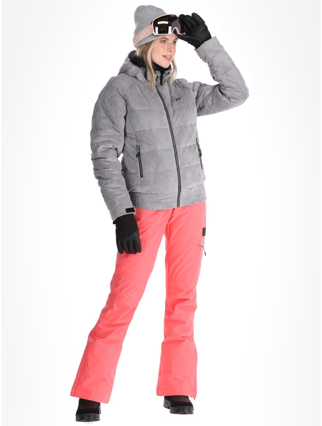 Rehall, Puffy-R Skijacke Damen Sleet grau 