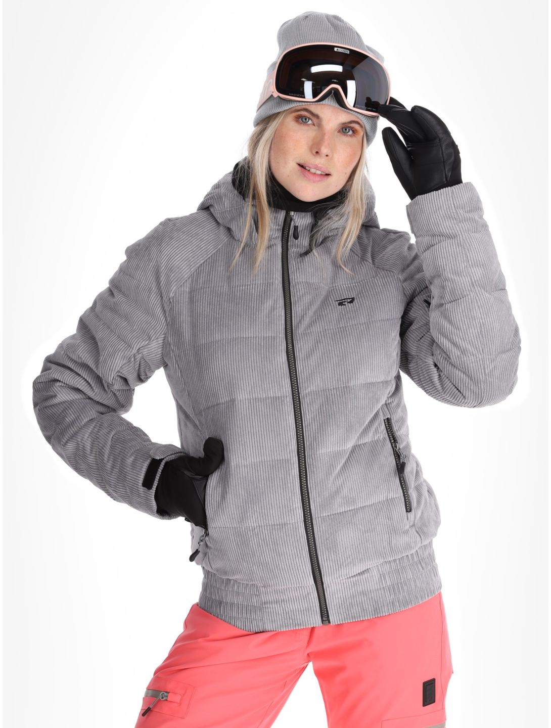 Rehall, Puffy-R Skijacke Damen Sleet grau 