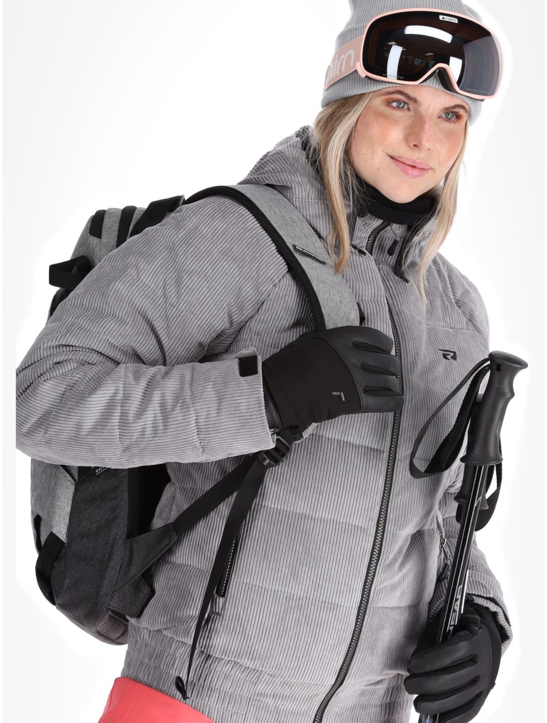 Rehall, Puffy-R Skijacke Damen Sleet grau 