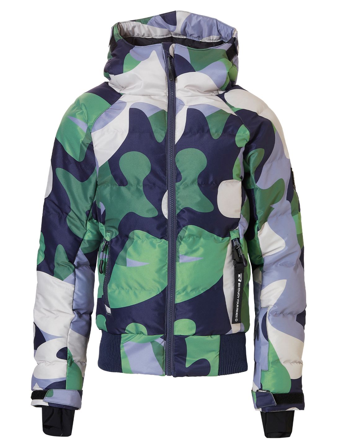 Rehall, Puffy-R Skijacke Kinder Camo Frost grün 