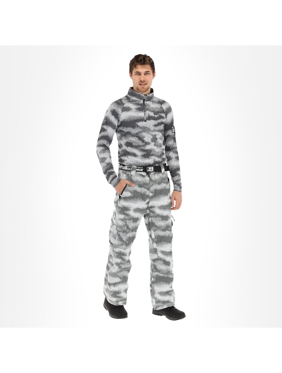 Rehall, Ride-R Skihose Herren honeycomb camo weiß