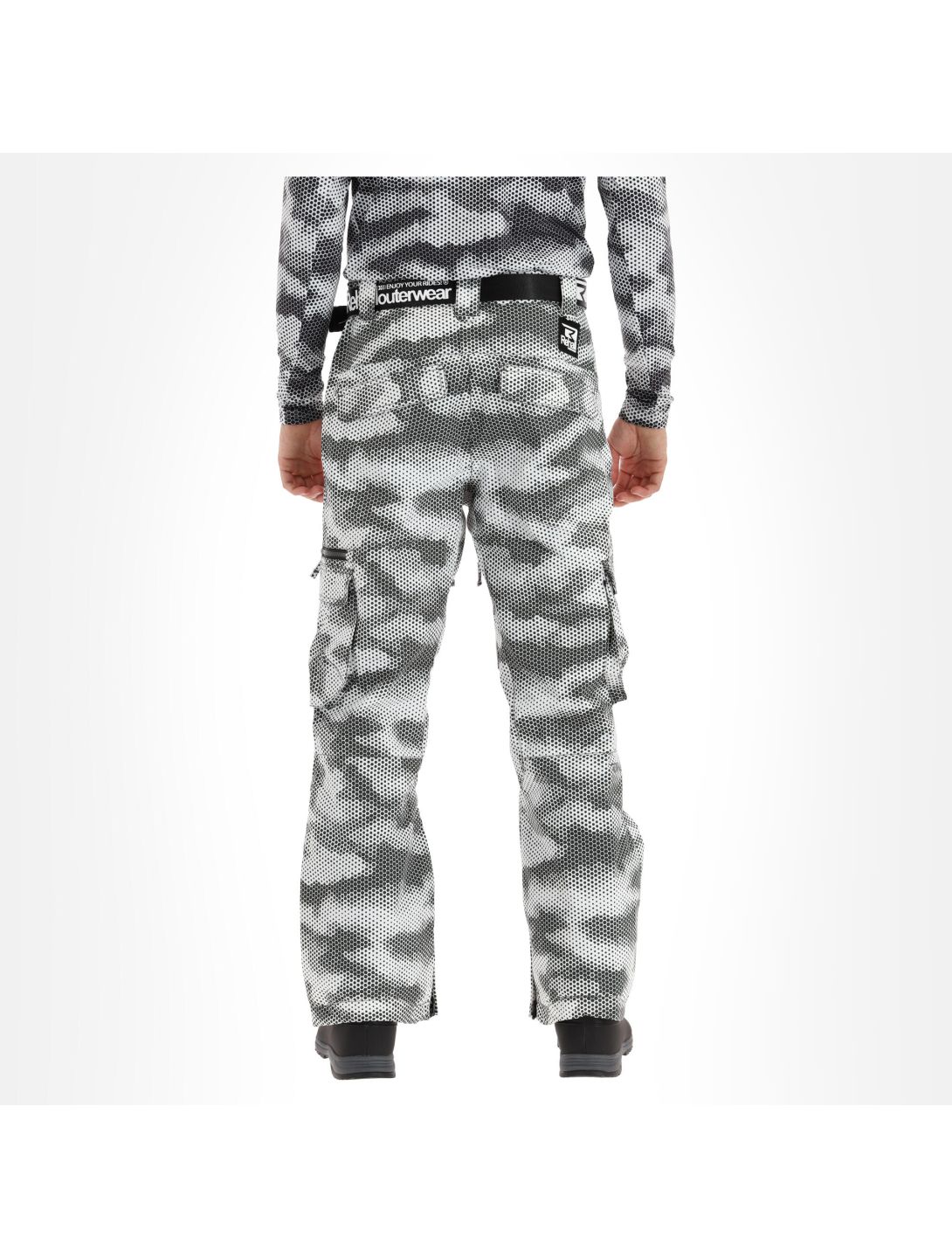 Rehall, Ride-R Skihose Herren honeycomb camo weiß