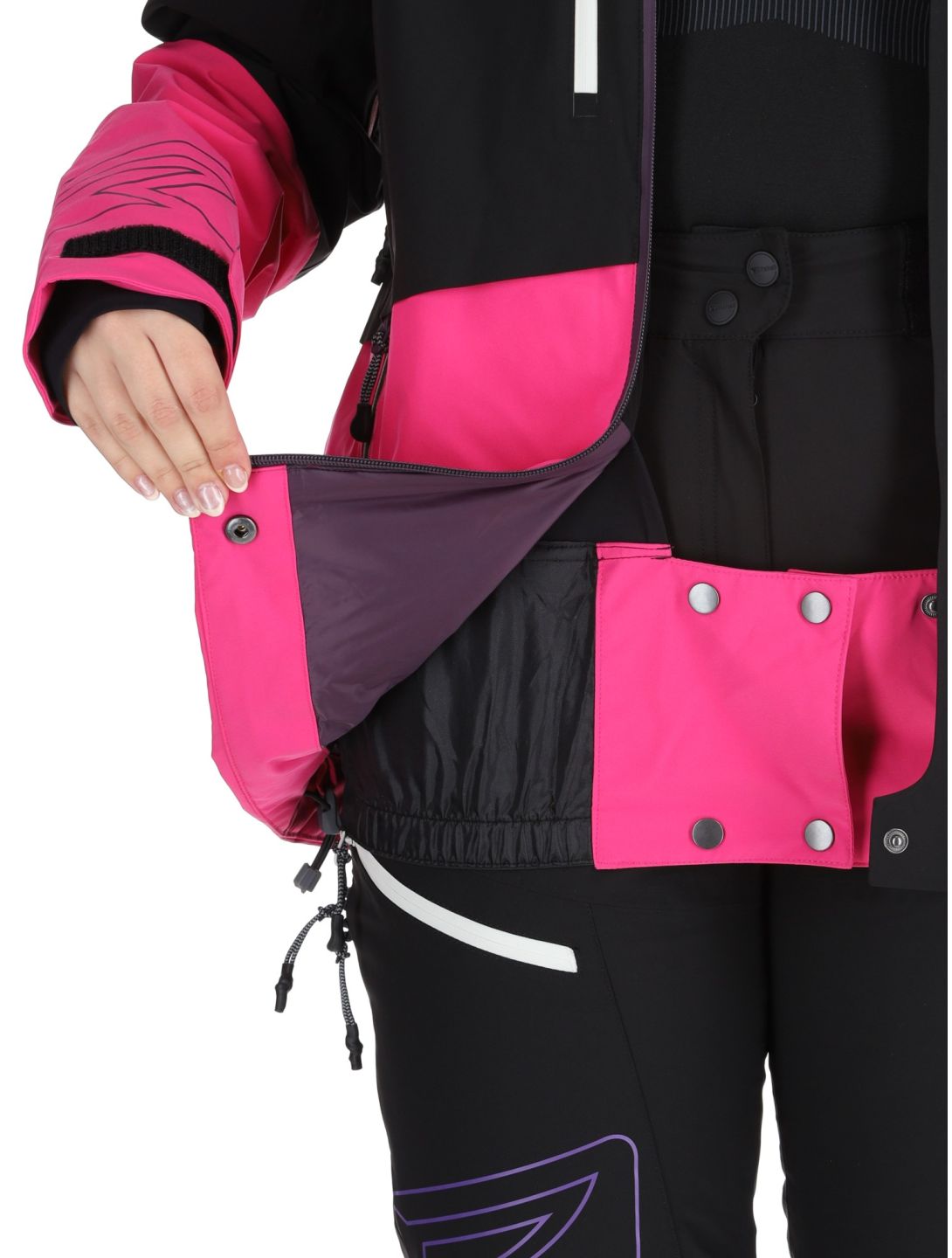 Rehall, Sabinio-R Skijacke Damen Pink rosa, schwarz 