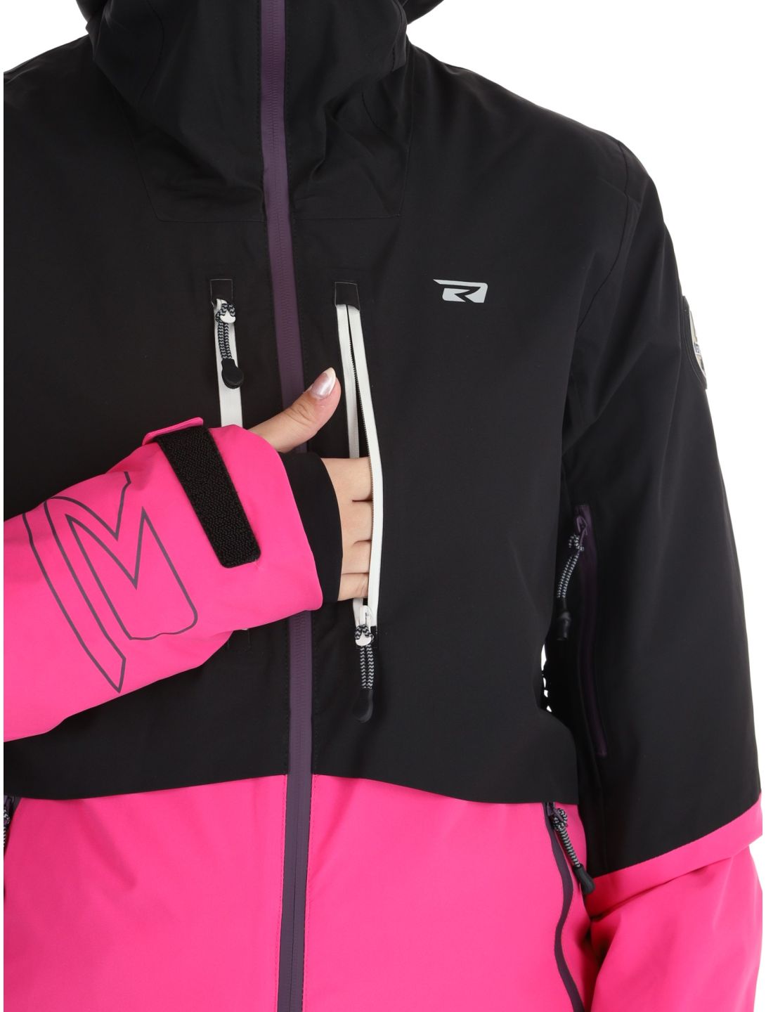 Rehall, Sabinio-R Skijacke Damen Pink rosa, schwarz 