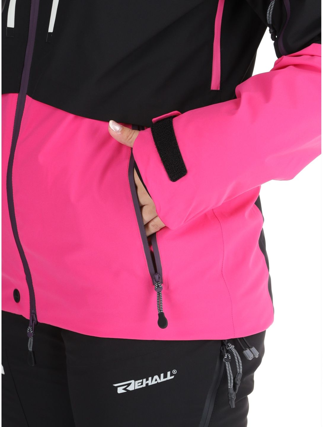 Rehall, Sabinio-R Skijacke Damen Pink rosa, schwarz 