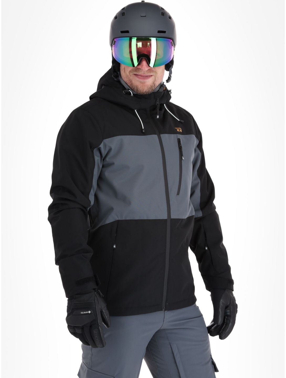 Rehall, Scram-R Skijacke Herren Black grau, schwarz 