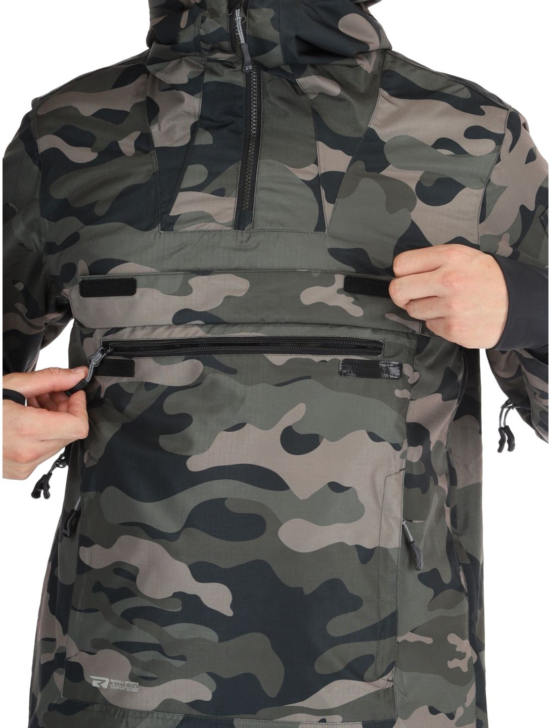 Rehall, Tabor-R Winter Anorak Herren Camo Black schwarz 