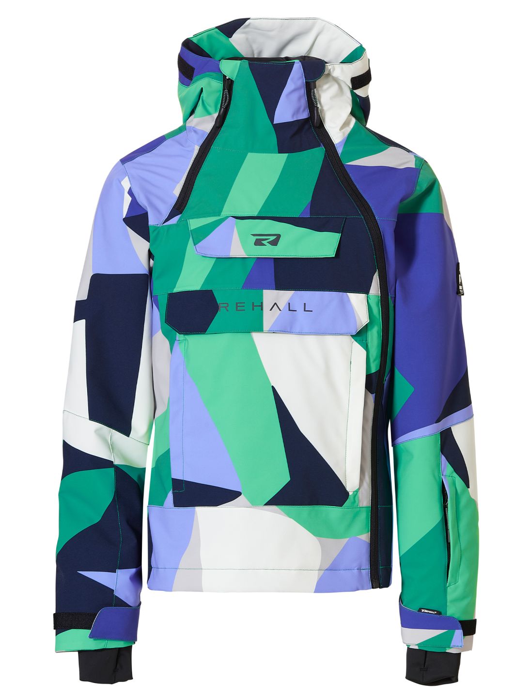 Rehall, Taylor-R Skijacke Kinder Abstract - Jacaranda-Spring mehrfarbig 