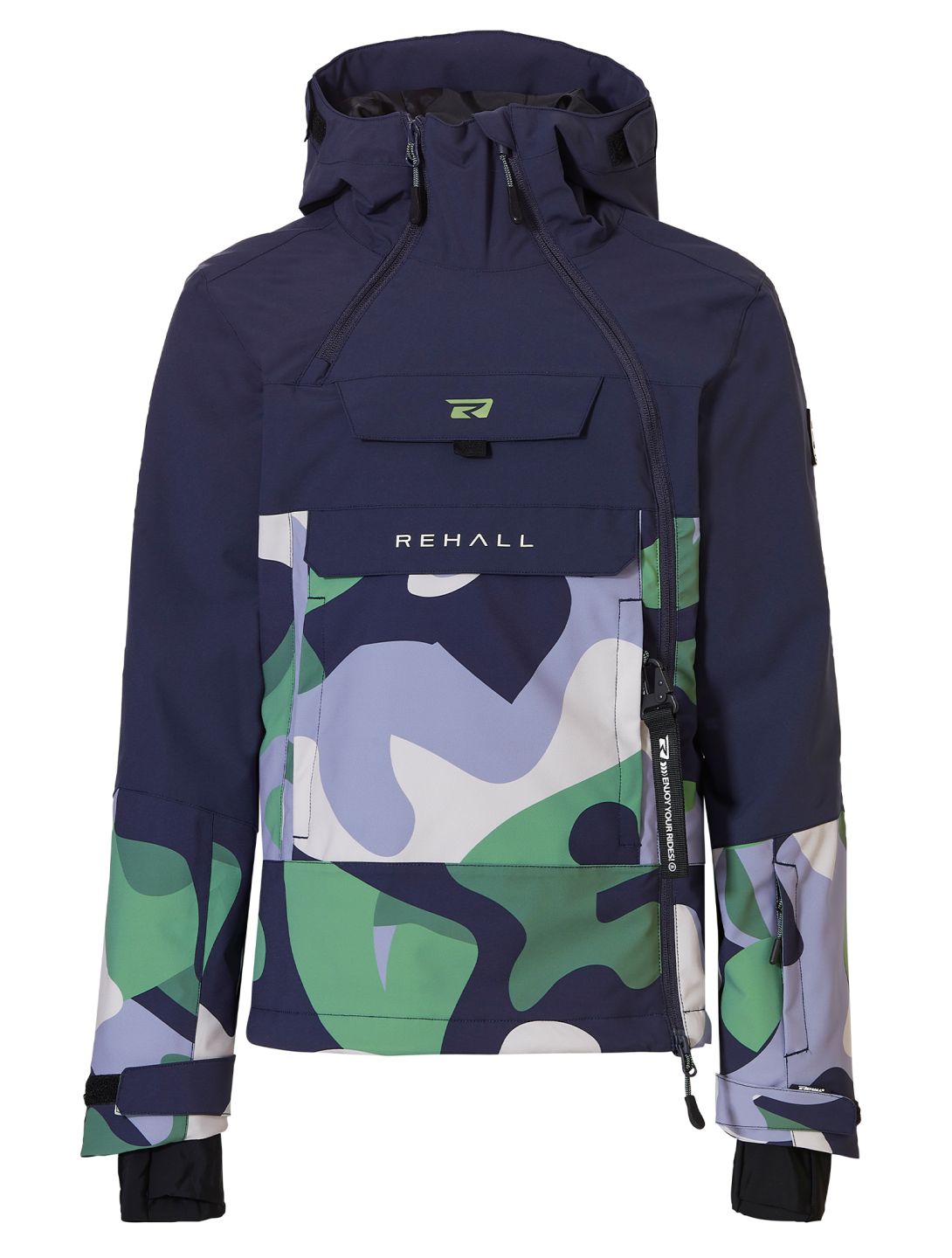 Rehall, Taylor-R Skijacke Kinder Camo Frost grün 