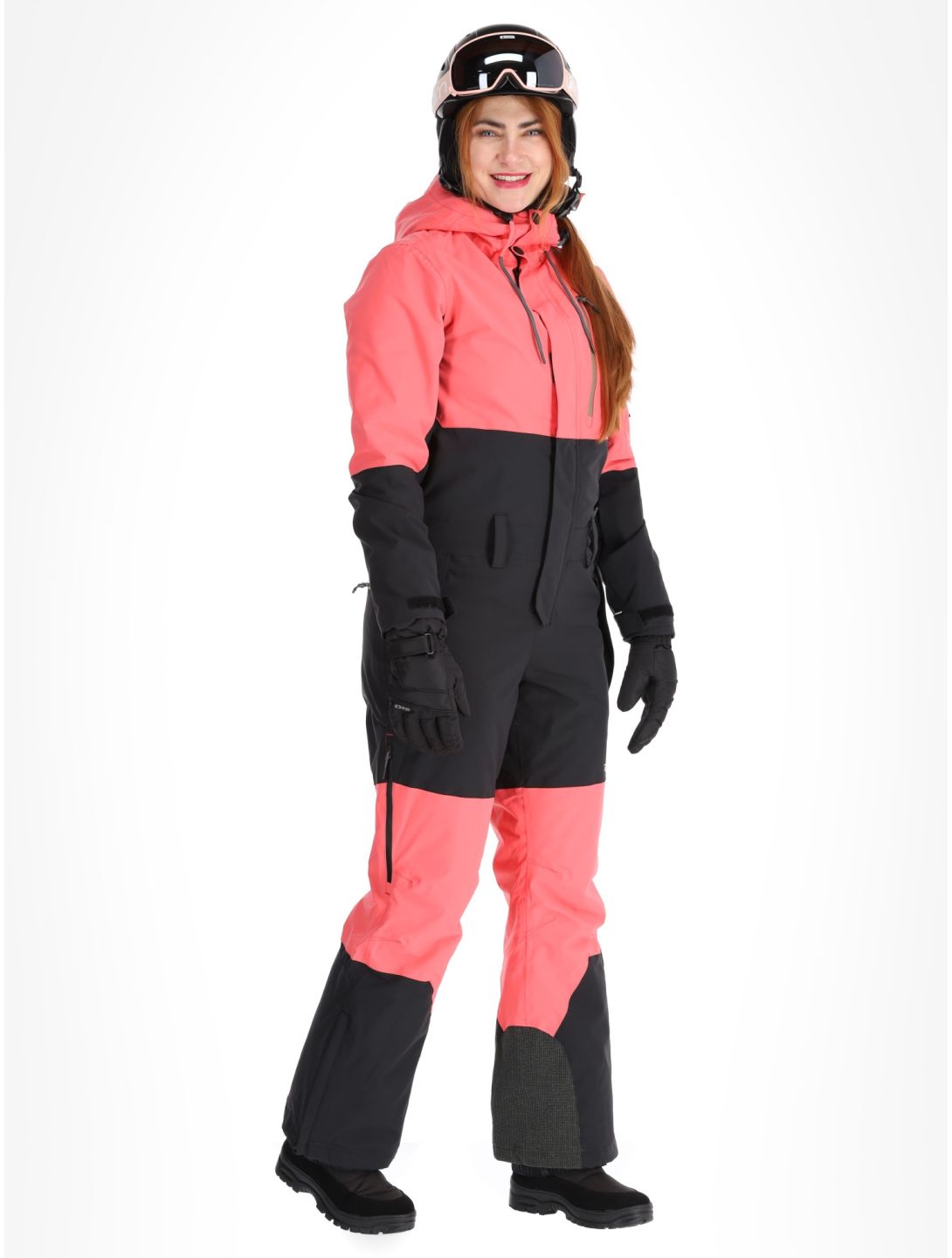 Rehall, Tyger-R Skianzug Damen Calypso Coral rosa, schwarz 