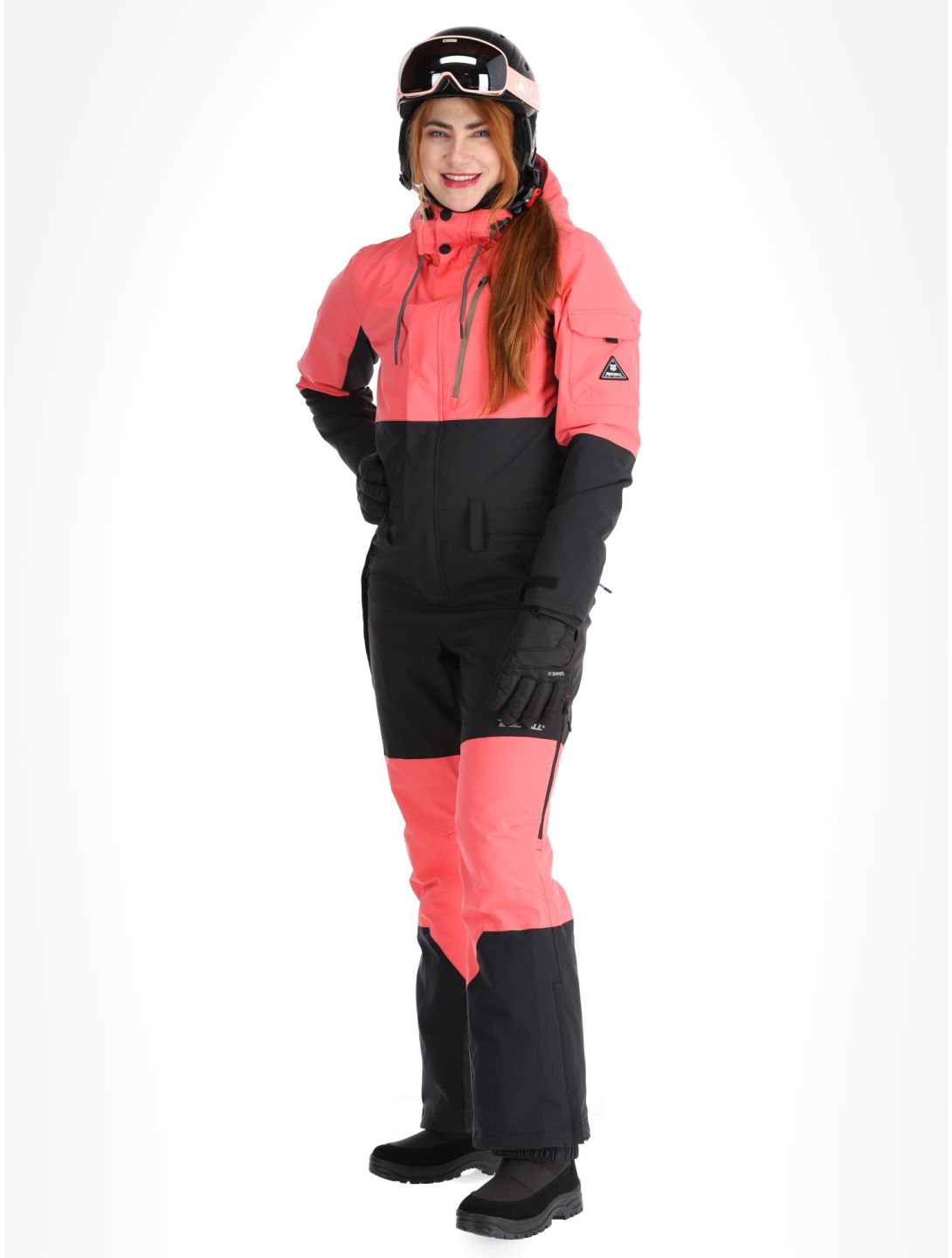 Rehall, Tyger-R Skianzug Damen Calypso Coral rosa, schwarz 