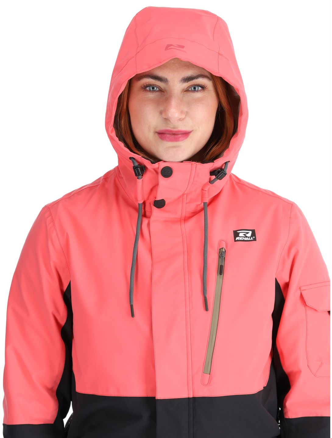 Rehall, Tyger-R Skianzug Damen Calypso Coral rosa, schwarz 