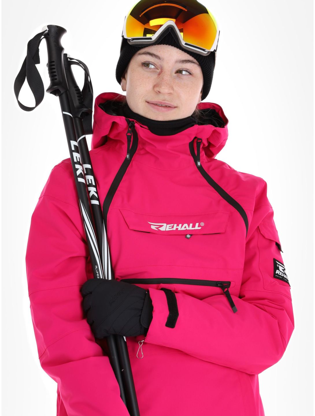 Rehall, Vie-R Skijacke Damen Brite Pink rosa 