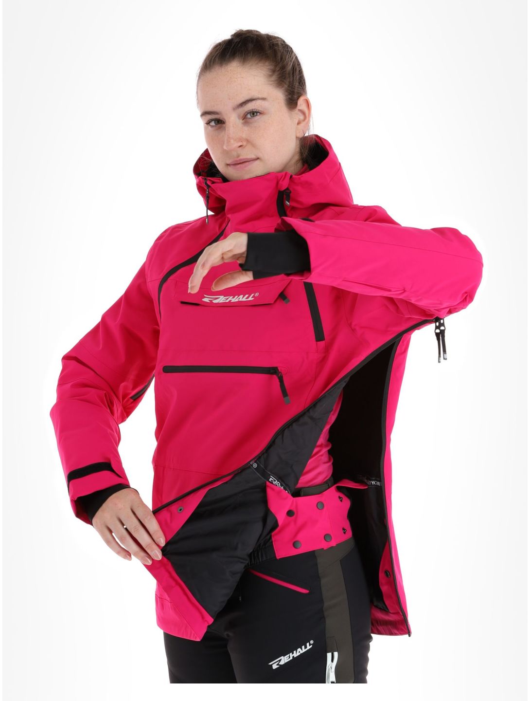 Rehall, Vie-R Skijacke Damen Brite Pink rosa 