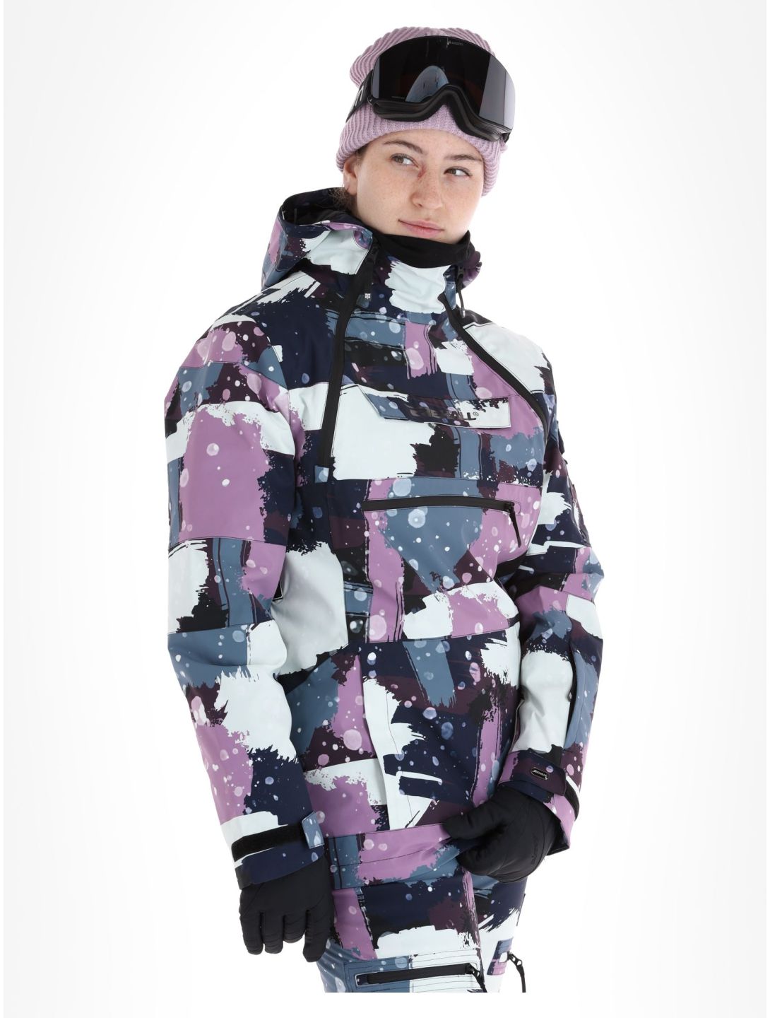 Rehall, Vie-R Skijacke Damen Camo Abstract Lavender mehrfarbig, violett 