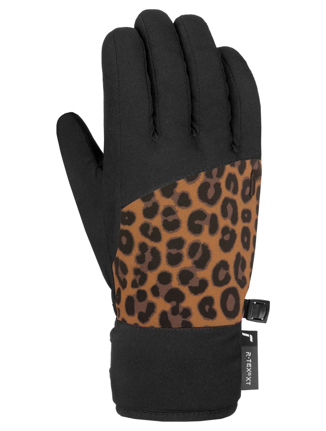 Reusch, Beatrix R-TEX® XT Skihandschuhe Kinder Black / Brown Leopard braun, schwarz 