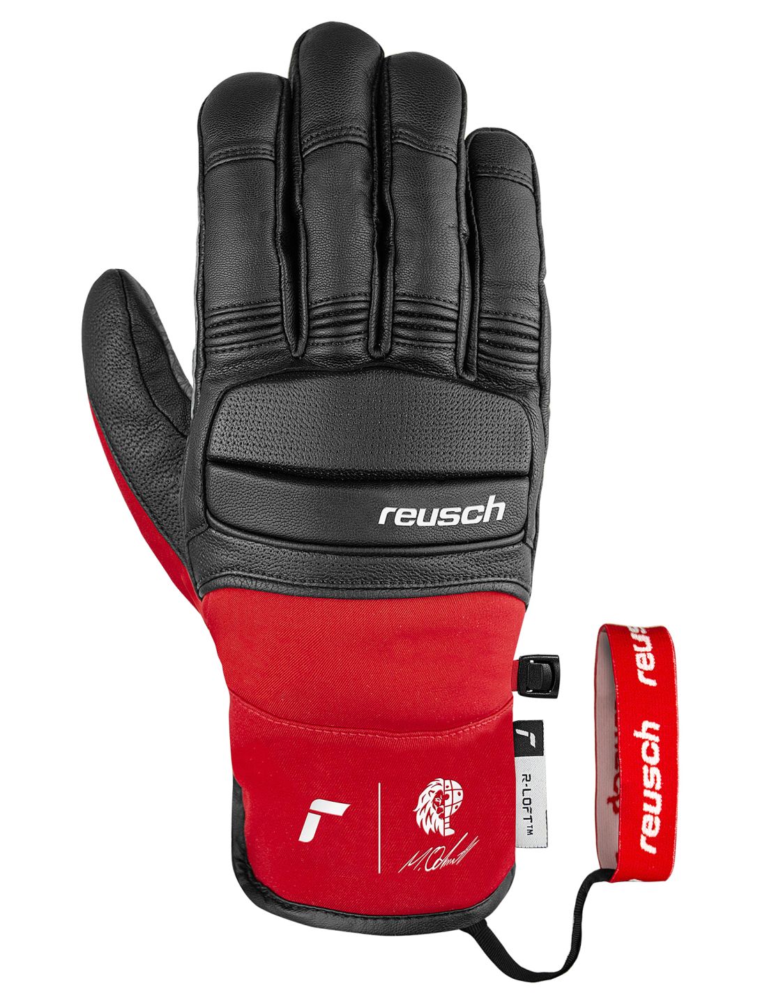 Reusch, Marco Odermatt Skihandschuhe Herren Black / Fire Red rot, schwarz 