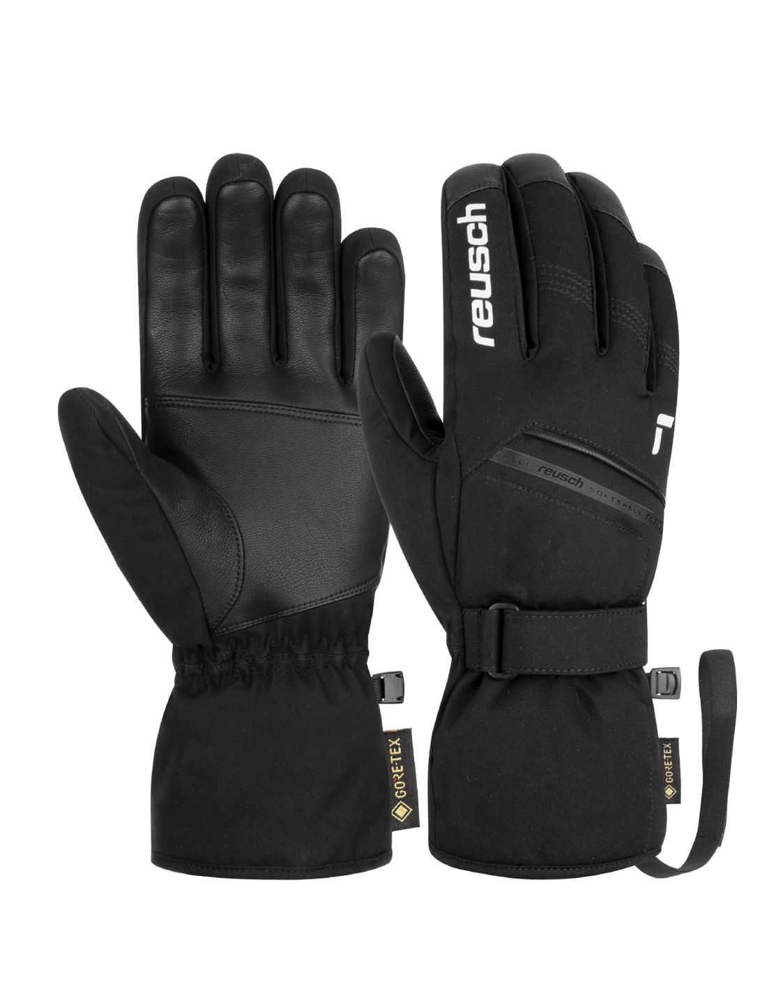 Reusch, Reusch Morris GORE-TEX Skihandschuhe Herren Black / White schwarz, weiß 