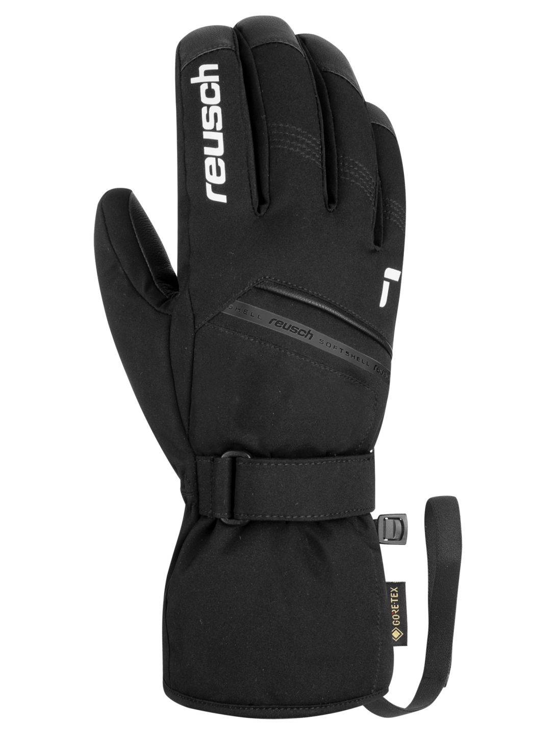 Reusch, Reusch Morris GORE-TEX Skihandschuhe Herren Black / White schwarz, weiß 