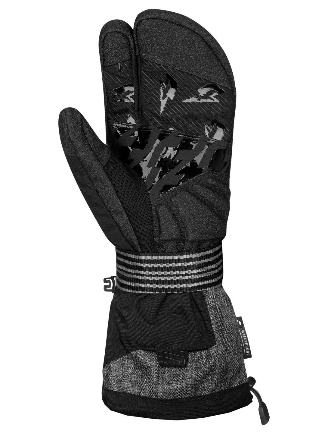 Reusch, Reusch Sweeber III R-TEX® XT Lobster Skihandschuhe Herren Black / Black Melange schwarz 