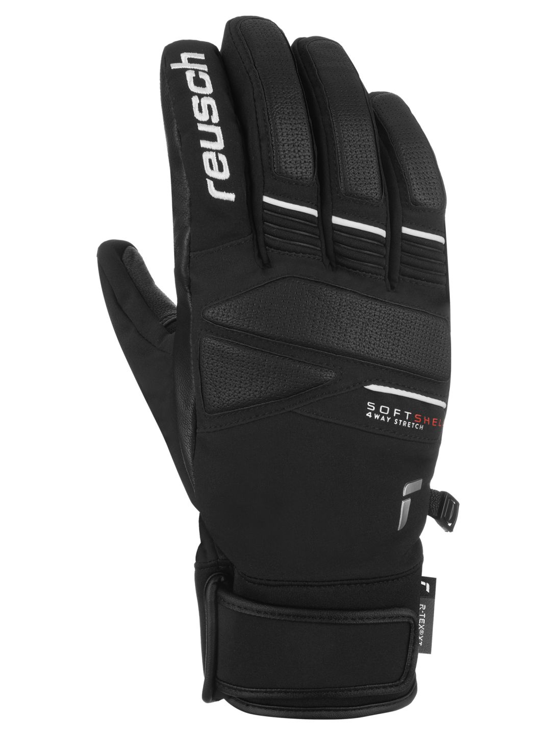 Reusch, Reusch Thunder R-TEX® XT Skihandschuhe Herren Black / White schwarz, weiß 