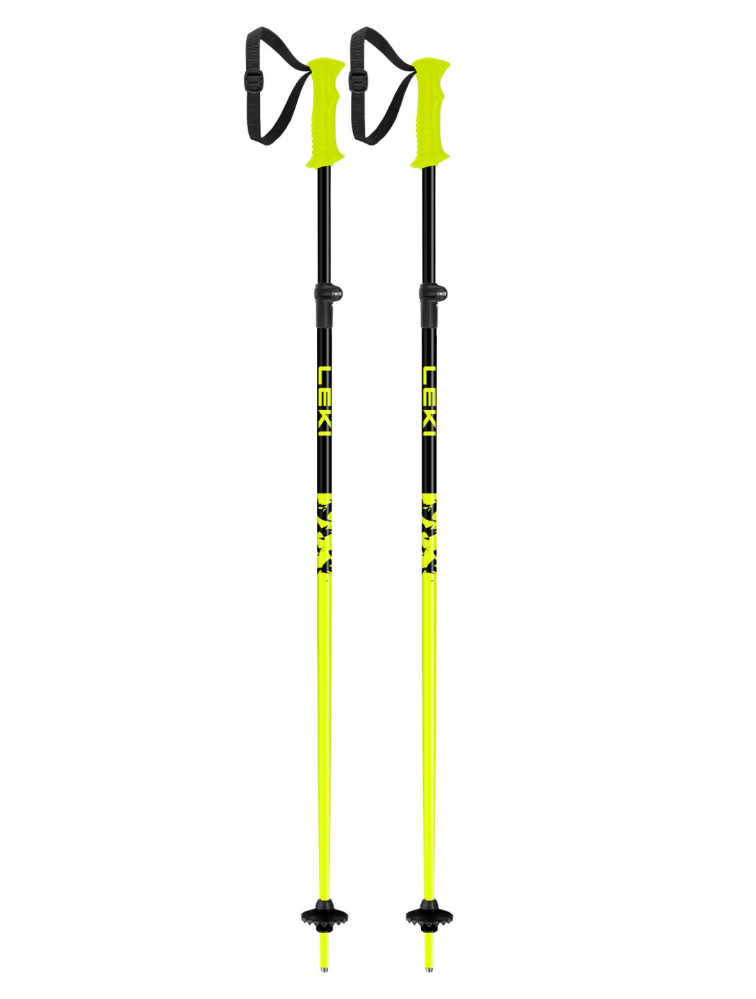 Leki, Rider Vario Skistöcke Kinder Neon Yellow / Black gelb, schwarz 