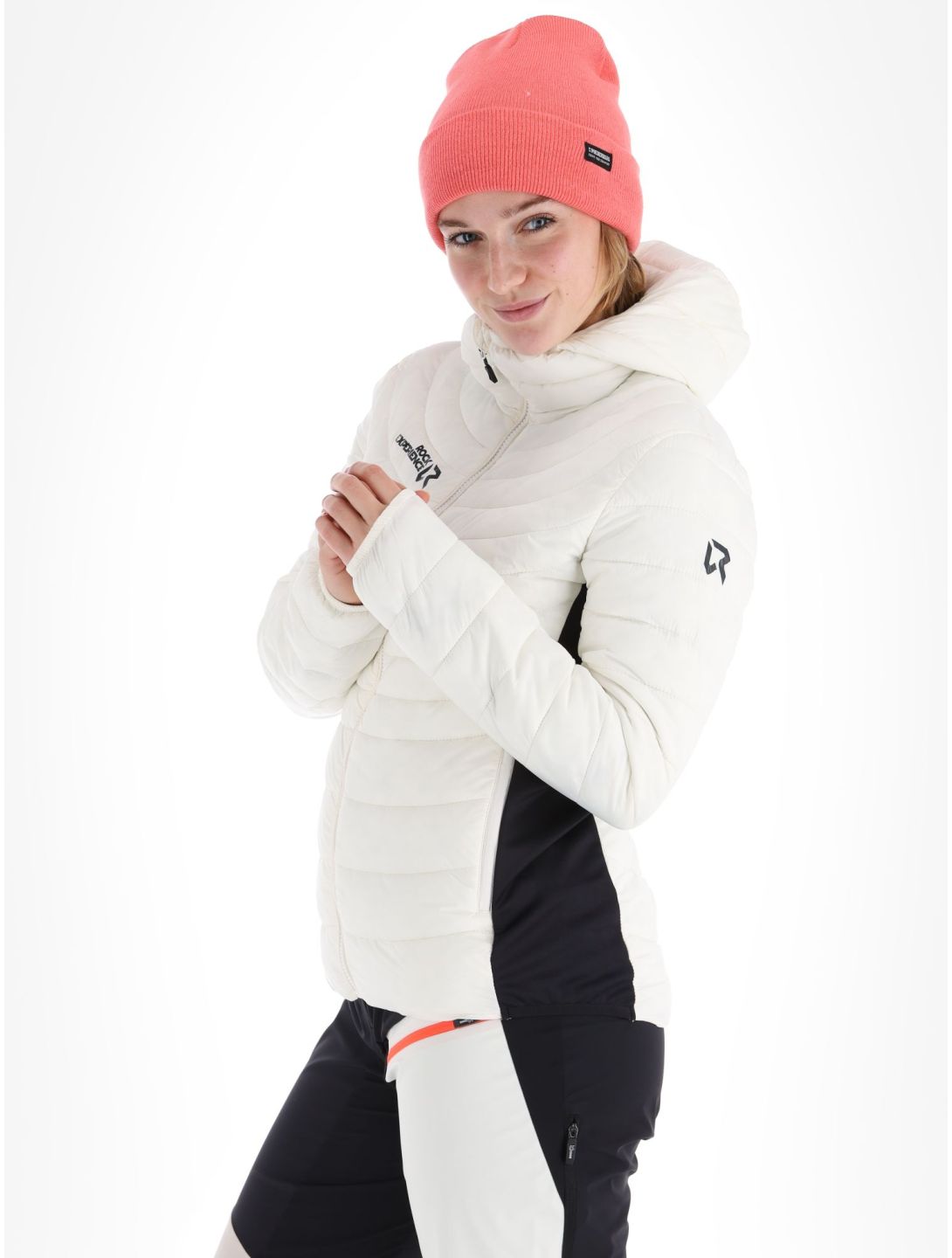 Rock Experience, Fortune Hybrid Skijacke Damen Marshmallow / Caviar schwarz, weiß 