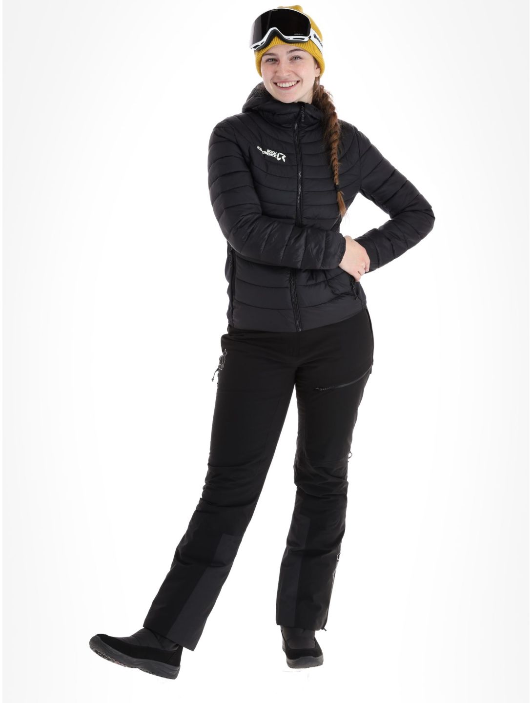 Rock Experience, Fortune Hybrid Skijacke Damen Caviar schwarz 