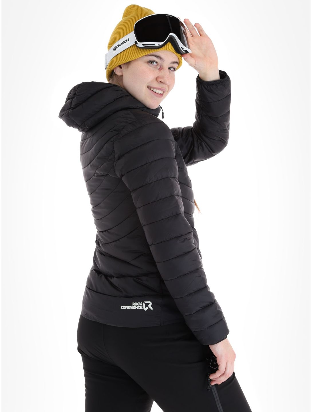 Rock Experience, Fortune Hybrid Skijacke Damen Caviar schwarz 