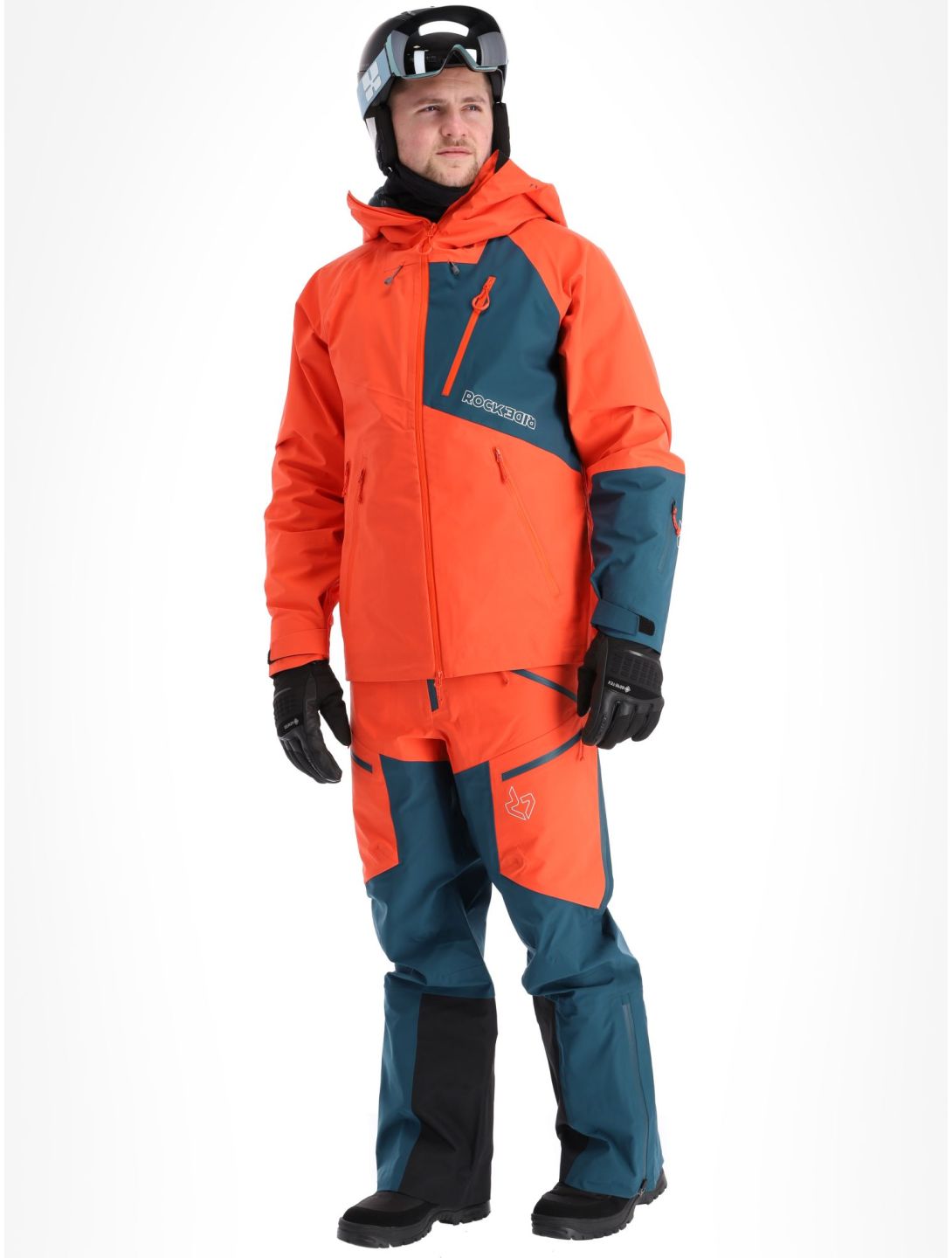 Rock Experience, Ice Thriller Hardshell Skijacke Herren Cherry Tomato / Reflecting Pond grau, rot 