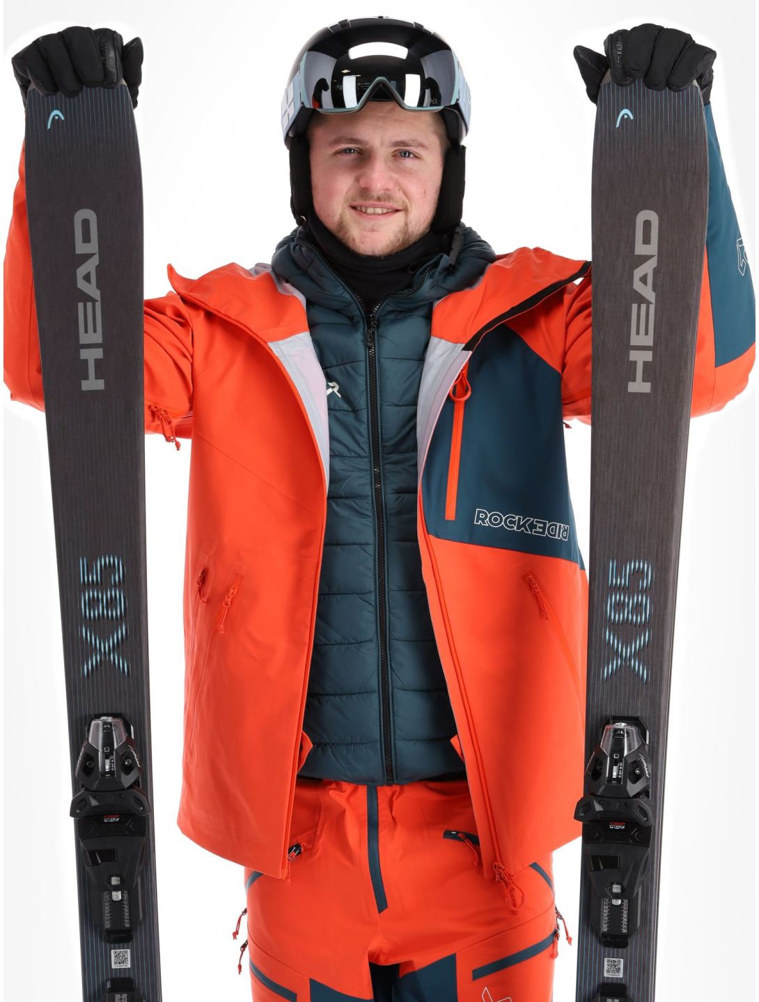 Rock Experience, Ice Thriller Hardshell Skijacke Herren Cherry Tomato / Reflecting Pond grau, rot 